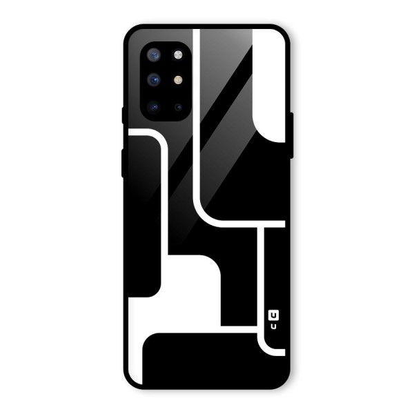 Minimalistic Shapes Glass Back Case for OnePlus 8T