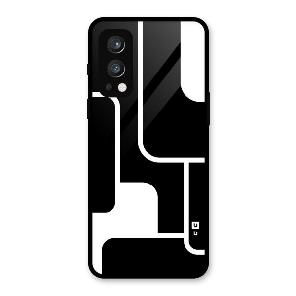 Minimalistic Shapes Glass Back Case for OnePlus Nord 2 5G