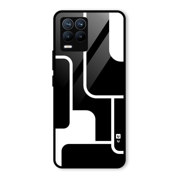 Minimalistic Shapes Glass Back Case for Realme 8