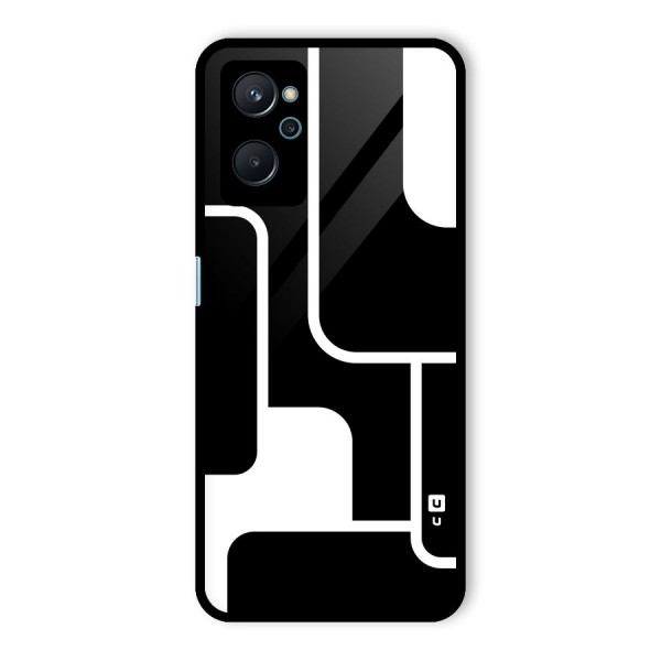 Minimalistic Shapes Glass Back Case for Realme 9i