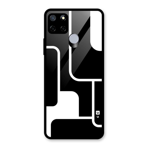 Minimalistic Shapes Glass Back Case for Realme C15