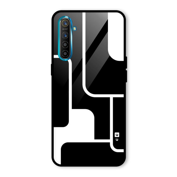 Minimalistic Shapes Glass Back Case for Realme XT