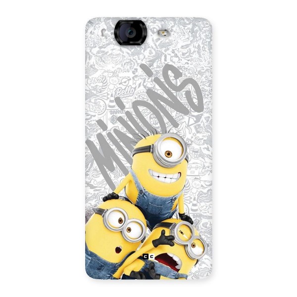 Minions Typo Back Case for Canvas Knight A350