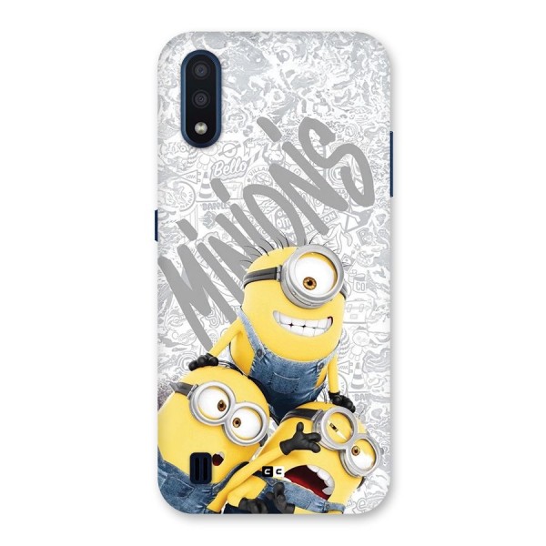 Minions Typo Back Case for Galaxy M01