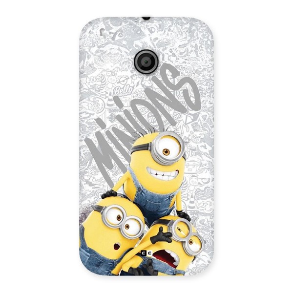 Minions Typo Back Case for Moto E