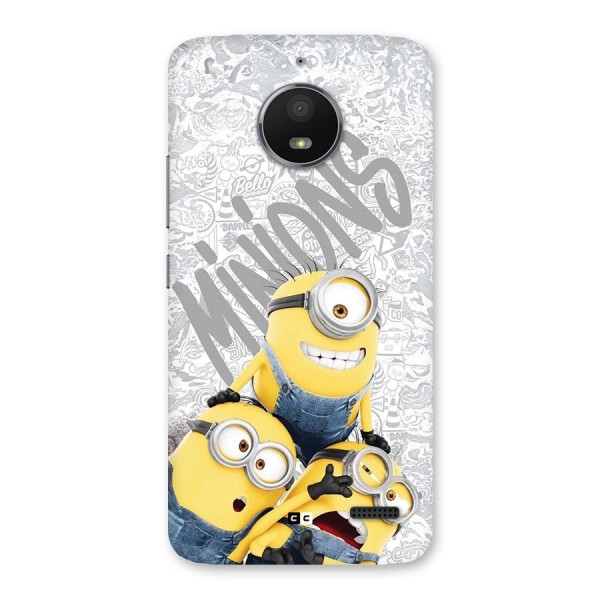 Minions Typo Back Case for Moto E4