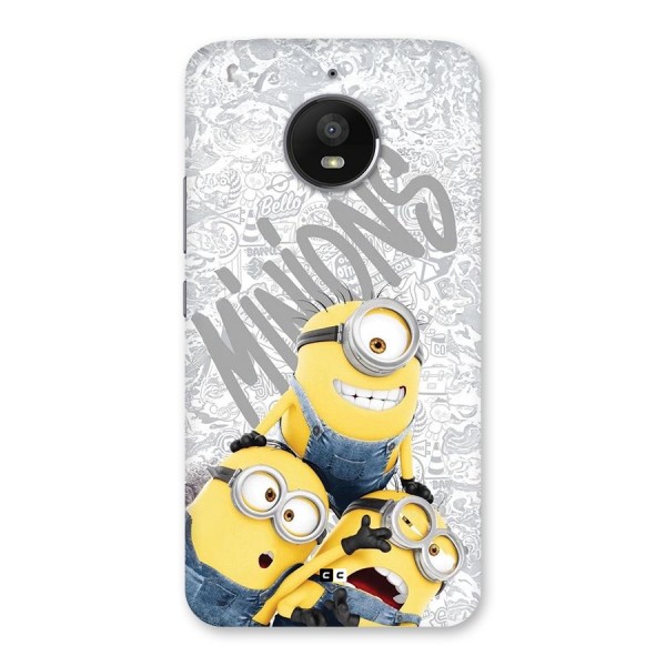 Minions Typo Back Case for Moto E4 Plus