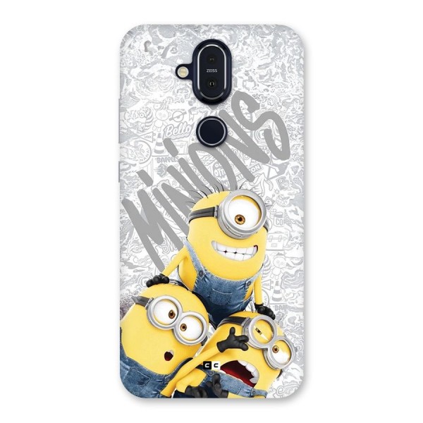 Minions Typo Back Case for Nokia 8.1