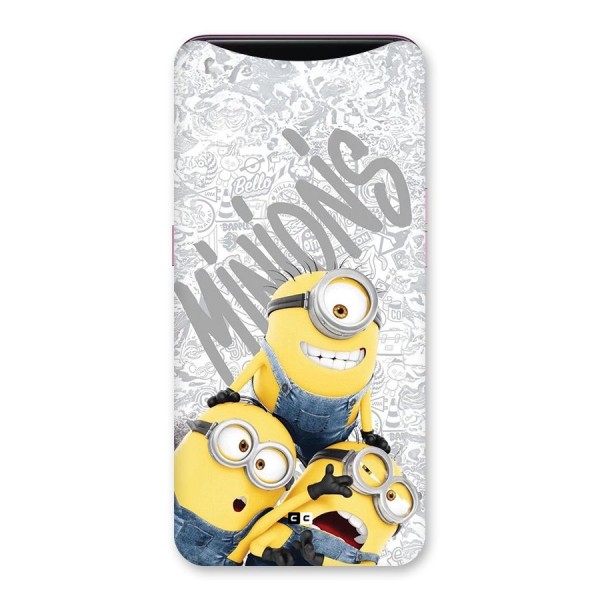 Minions Typo Back Case for Oppo Find X