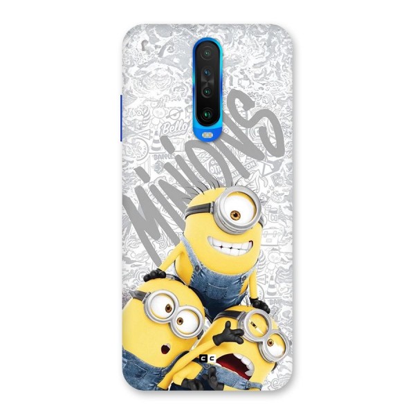 Minions Typo Back Case for Poco X2