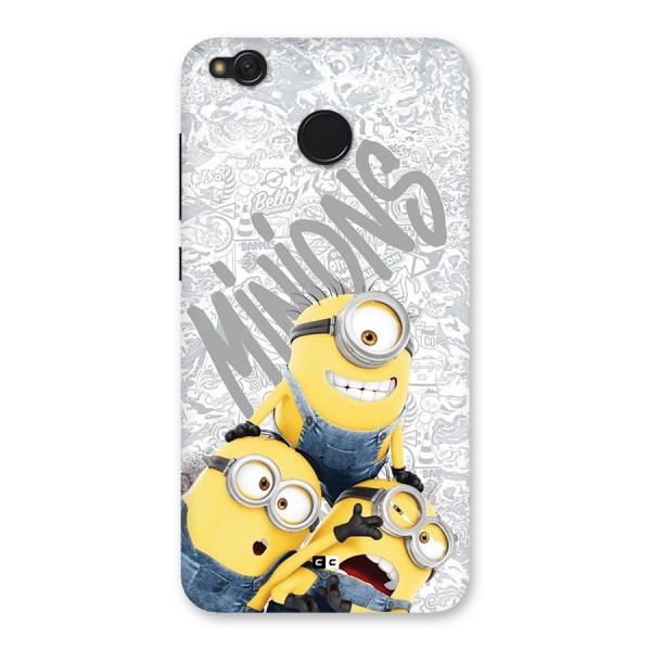 Minions Typo Back Case for Redmi 4