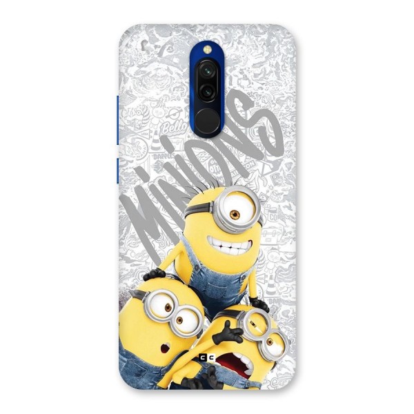 Minions Typo Back Case for Redmi 8