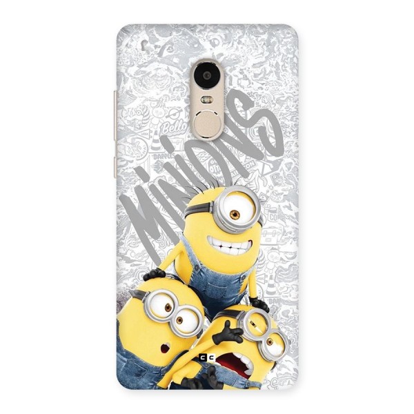 Minions Typo Back Case for Redmi Note 4