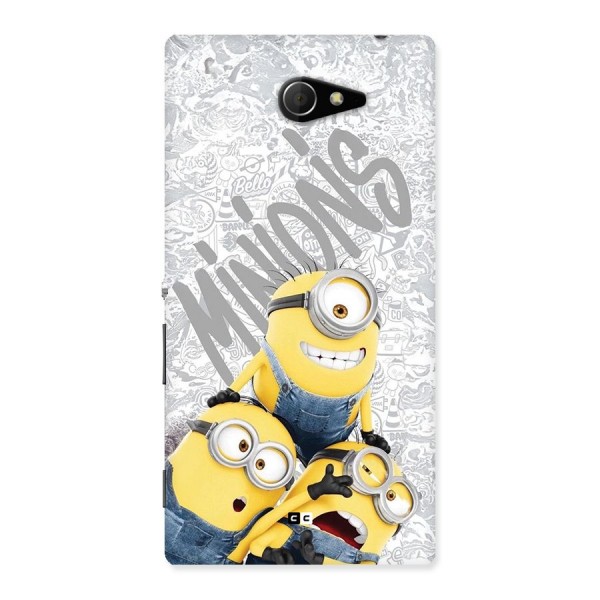 Minions Typo Back Case for Xperia M2