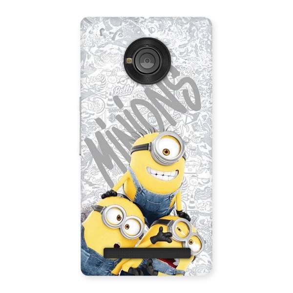 Minions Typo Back Case for Yuphoria