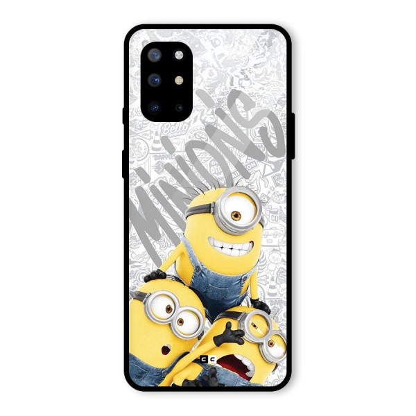 Minions Typo Glass Back Case for OnePlus 8T