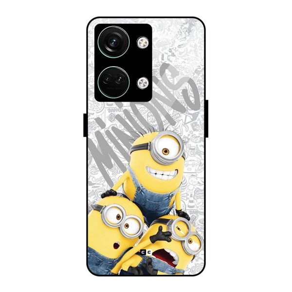 Minions Typo Glass Back Case for Oneplus Nord 3