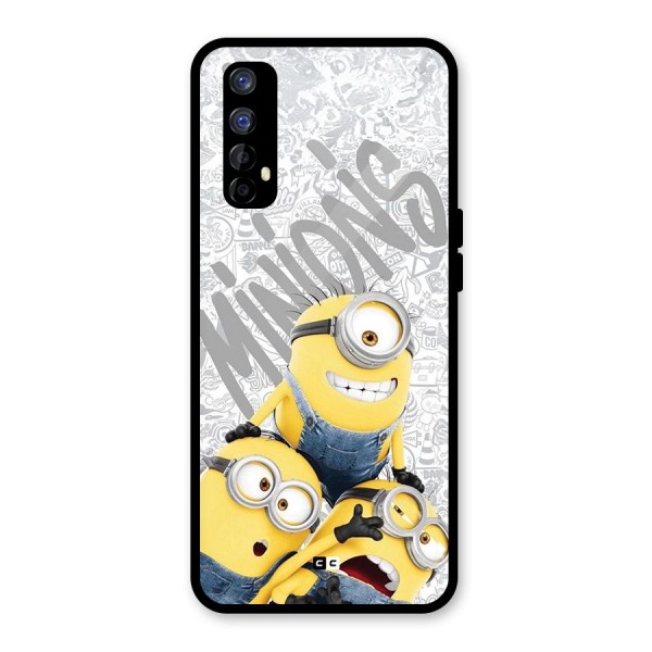 Minions Typo Glass Back Case for Realme 7