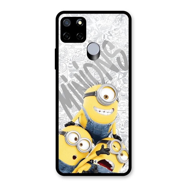 Minions Typo Glass Back Case for Realme C15