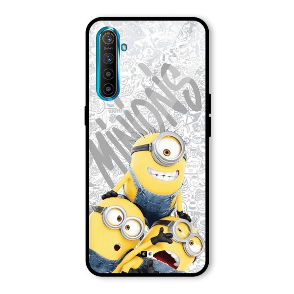 Minions Typo Glass Back Case for Realme X2