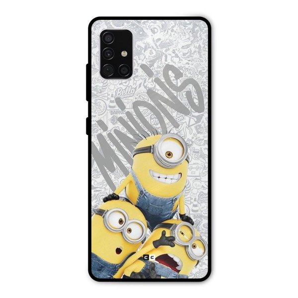 Minions Typo Metal Back Case for Galaxy A51