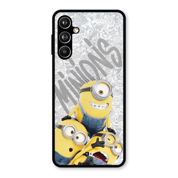 Minions Typo Metal Back Case for Galaxy F54