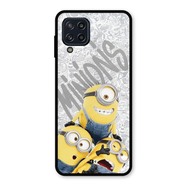 Minions Typo Metal Back Case for Galaxy M32