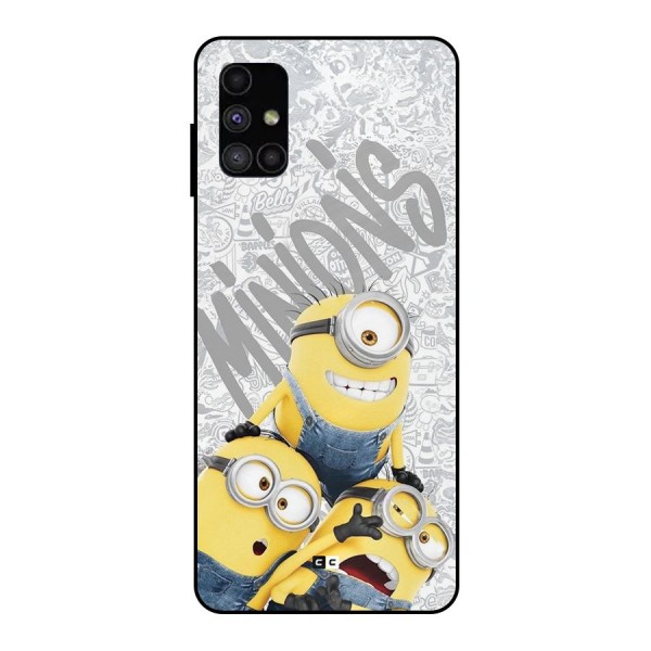 Minions Typo Metal Back Case for Galaxy M51