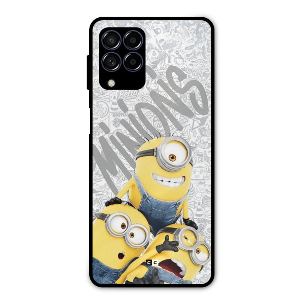Minions Typo Metal Back Case for Galaxy M53 5G
