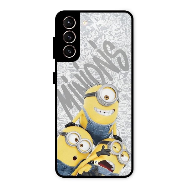 Minions Typo Metal Back Case for Galaxy S21 5G