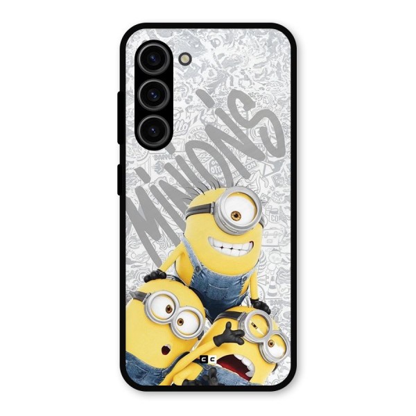 Minions Typo Metal Back Case for Galaxy S23