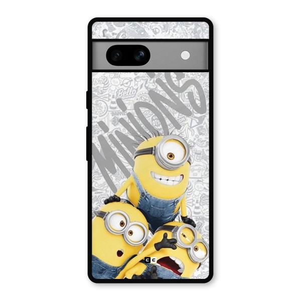 Minions Typo Metal Back Case for Google Pixel 7a