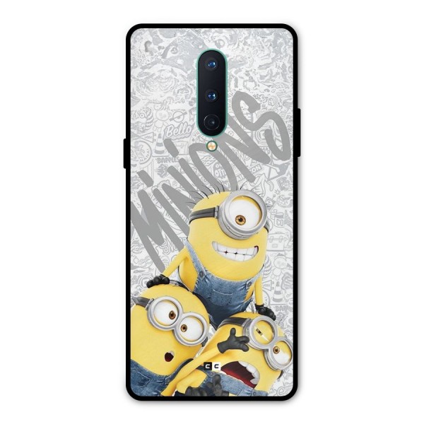 Minions Typo Metal Back Case for OnePlus 8