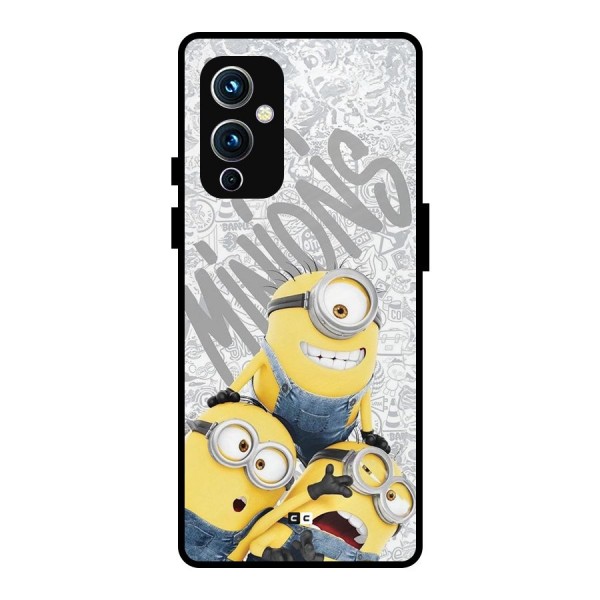 Minions Typo Metal Back Case for OnePlus 9