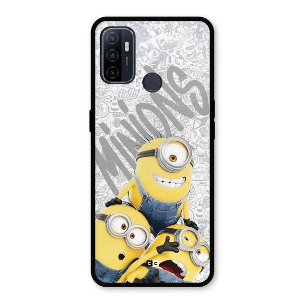 Minions Typo Metal Back Case for Oppo A53