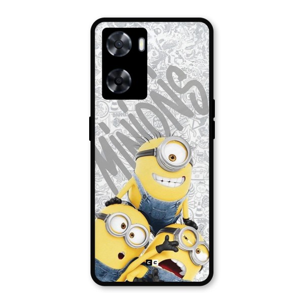 Minions Typo Metal Back Case for Oppo A77