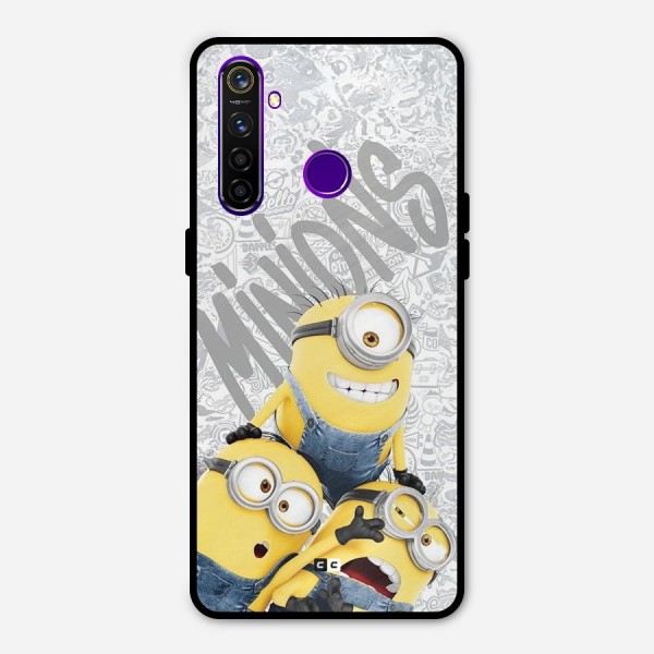 Minions Typo Metal Back Case for Realme 5 Pro