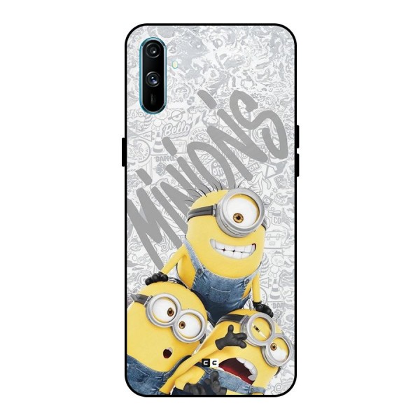 Minions Typo Metal Back Case for Realme C3