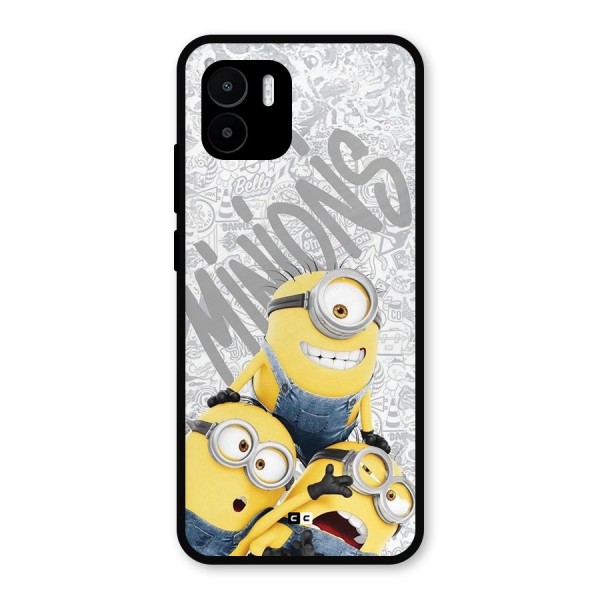 Minions Typo Metal Back Case for Redmi A1