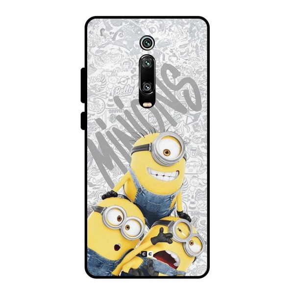 Minions Typo Metal Back Case for Redmi K20