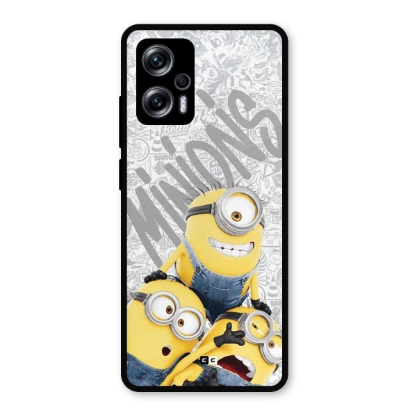 Minions Typo Metal Back Case for Redmi K50i