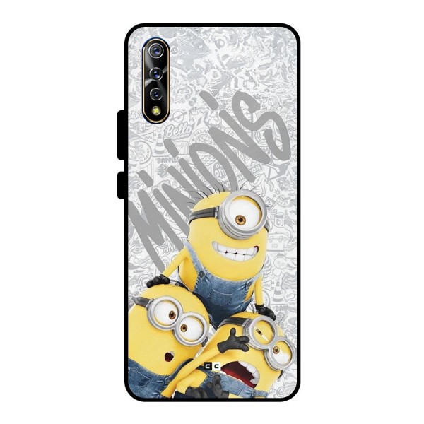 Minions Typo Metal Back Case for Vivo S1