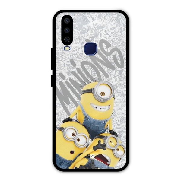 Minions Typo Metal Back Case for Vivo U10