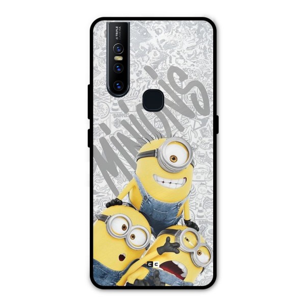 Minions Typo Metal Back Case for Vivo V15