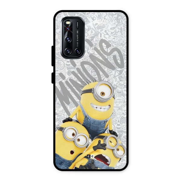 Minions Typo Metal Back Case for Vivo V19