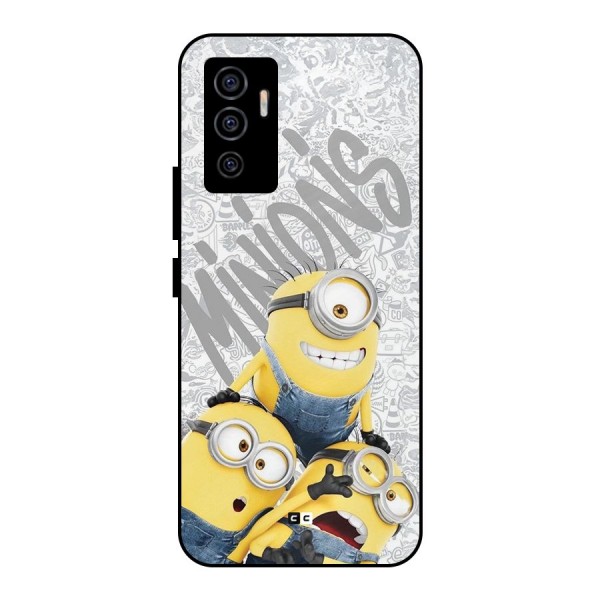 Minions Typo Metal Back Case for Vivo V23e