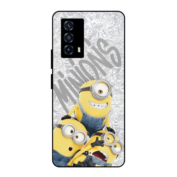 Minions Typo Metal Back Case for iQOO Z5