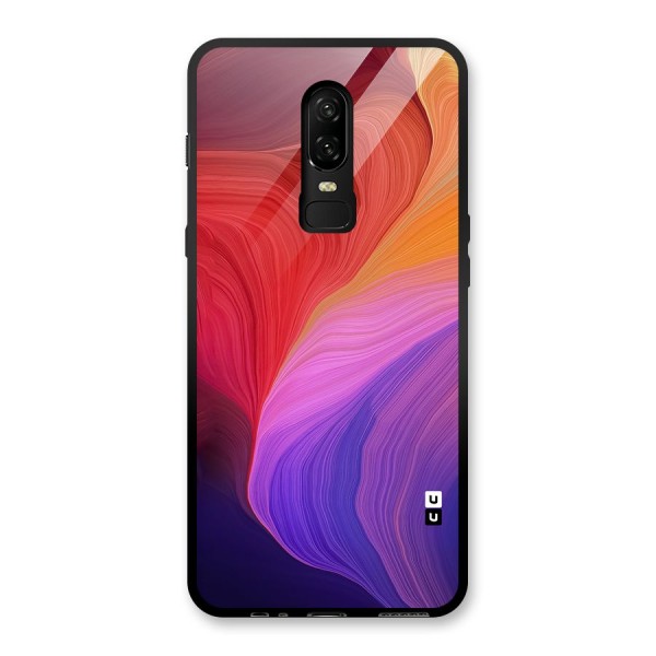 Modern Colors Mix Glass Back Case for OnePlus 6