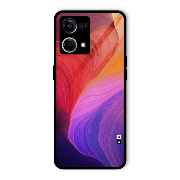 Modern Colors Mix Glass Back Case for Oppo F21 Pro 4G