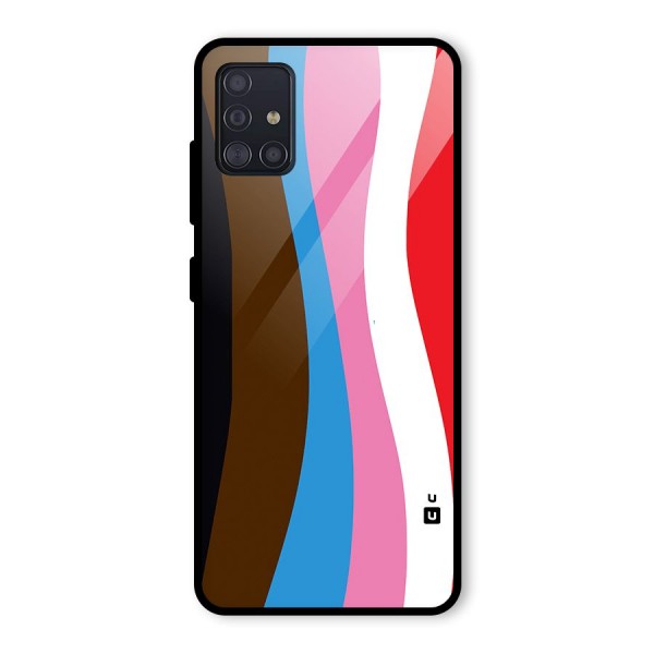 Modern Curves Glass Back Case for Galaxy A51